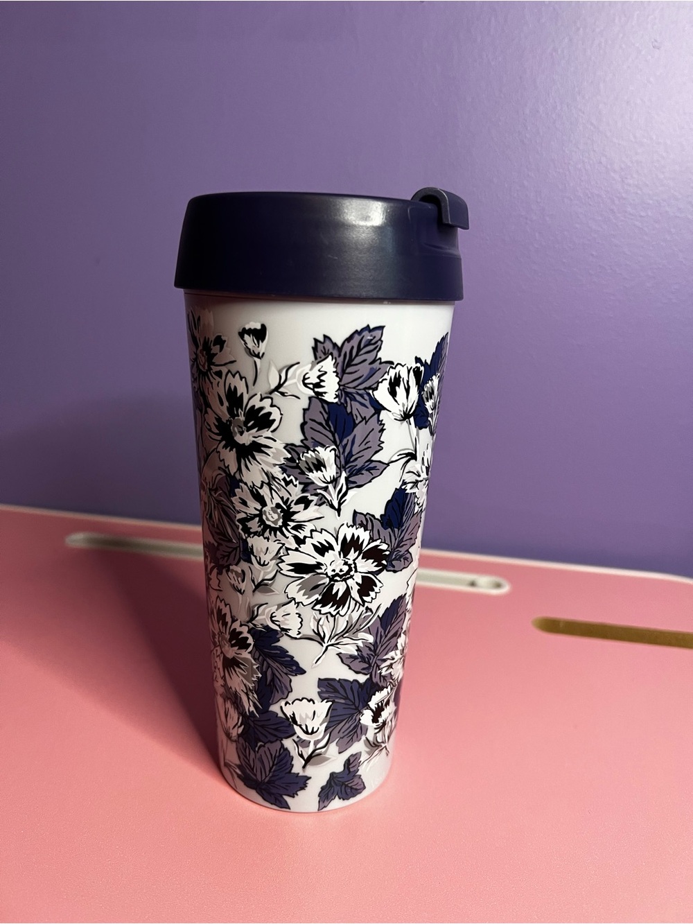Frosted Floral Travel Mug Vera Bradley